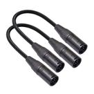Cabo SZLLiyxs XLR de 5 pinos macho para macho, 30 cm, pacote com 2