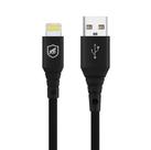 Cabo Tech Proof Preto Lightning (1,2m) - MFI - Homologado - Gshield Cabo Tech Proof Preto Lightning (1,2m) - MFI - Homologado - Gshield