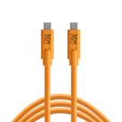 Cabo TetherPro USB-C para USB-C de 5 Gbps Gen 1 4,6 m Laranja
