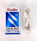 Cabo Tipo C Tipo C 1 Metro Branco Kingo Cabo Tipo C Tipo C 1 Metro Branco Kingo