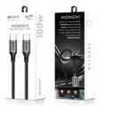 Cabo Tipo-c Turbo 100w Hrebos Trançado Reforçado Rápido 1m - Preto Cabo Tipo-c Turbo 100w Hrebos Trançado Reforçado Rápido 1m - Preto
