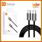 Cabo Tipo c Turbo 240W PD cabo USB c -Tipo c Compatível Para iPhone iPad original carregamento