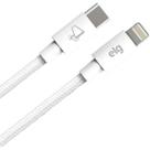 Cabo Tipo C X Lightning TCL10P 1 Metro Branco ELG