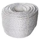 Cabo Torcido 3 P Poliéster 14 mm Não Flutuante Branco 220m