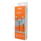 Cabo Trio Micro Usb Type C E Lightning Nylon Oex Ce301 1M Cinza