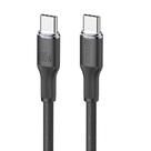 Cabo Turbo Hrebos Cb-374c Soft Black 100w Usb-c P/ Usb-c 2m