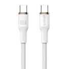 Cabo Turbo Hrebos Cb-374c Soft White 100w Usb-c P/ Usb-c 2m