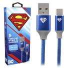 Cabo Turbo USB Para USB-C Super Homem Reforçado 5+ 018-0907 Cabo Turbo USB Para USB-C Super Homem Reforçado 5+ 018-0907