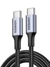 Cabo UGREEN USB C p/ Type C PD 100W 5A 20V Nylon 2Metros carregamento rápido suporta 65W 45W 25W 20W Cabo UGREEN USB C p/ Type C PD 100W 5A 20V Nylon 2Metros carregamento rápido suporta 65W 45W 25W 20W