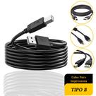 Cabo Universal Para Impressora TipoB Cabo de Impressora Usb 2.0