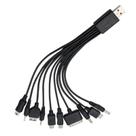 Cabo USB 10 em 1 Multifuncional para Carregamento e Transferência de Dados -