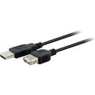Cabo USB 2.0 A Macho + A Fêmea 1,8 Metros Preto Storm