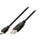 Cabo USB 2.0 A Macho x Mini USB 1,8M Preto Storm CBUS0017
