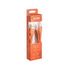 Cabo USB 2.0 AM para USB Lightning Elgin 1m Laranja
