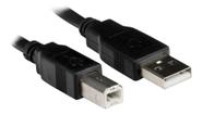CABO USB 2.0 AM x BM 5,0m PRETO PC-USB5001 PLUS CABLE