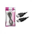 Cabo Usb 2.0 Macho+Femea 1.80M Preto