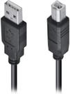 Cabo USB 2.0 para Impressora Scanner e Multifuncional - Alta Velocidade 480 Mbps Conexão A Macho x B Macho
