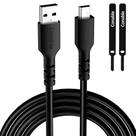 Cabo USB 2.0 Tipo A para Mini B (1,8m) com 2 Abraçadeiras Cabo USB 2.0 Tipo A para Mini B (1,8m) com 2 Abraçadeiras