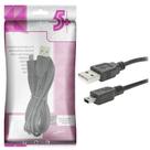 Cabo Usb 2.0 Usb A Macho + Mini Usb (v3) 2.0 - 1.80m - Preto