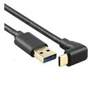 Cabo usb 2.0 x tipo c (up angle) 90 graus 50cm