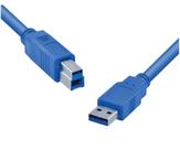 Cabo USB 3.0 a Macho X USB B Macho 2 Metros U3AMBM-2 Cabo USB 3.0 a Macho X USB B Macho 2 Metros U3AMBM-2