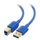 Cabo USB 3.0 Matters 5 Gbps USB A a B 15 pés azul