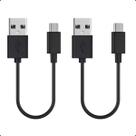 Cabo USB 3.0 para USB-C Curto 22cm Quick Charger Kit 2 un
