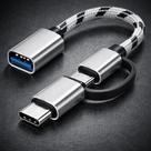 Cabo USB 3.0 Tipo C e Micro USB 1 Metro para Carregamento e Dados