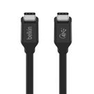 Cabo USB 4 Belkin 0,8 m, certificado USB IF, fornecimento de energia de 100 W