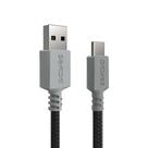 Cabo USB a 2.0 Macho P/ USB TIPO-C - Conec. Cinza - P/ PS5 - 3M - NYLON - CBPY03C