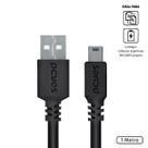 Cabo Usb A 2.0 Macho Para Mini Usb B Macho 28awg Puro Cobre 1 Metro - Puanm2-1 Cabo Usb A 2.0 Macho Para Mini Usb B Macho 28awg Puro Cobre 1 Metro - Puanm2-1
