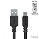 Cabo usb a 2.0 macho para mini usb b macho 28awg puro cobre 3 metros - puanm2-3