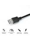 Cabo Usb A 2.0 Macho Para Mini Usb B Macho 28awg Puro Cobre 3 Metros - Puanm2-3 Cabo Usb A 2.0 Macho Para Mini Usb B Macho 28awg Puro Cobre 3 Metros - Puanm2-3