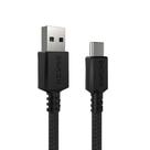 Cabo USB a 3.0 Macho P/ USB TIPO-C - Preto - 3M - NYLON - CBPY003P