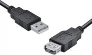Cabo usb a macho x usb a femea 2.0 - 1.8m extensor - uamaf-18