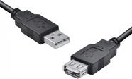 Cabo usb a macho x usb a femea 2.0 - 3m extensor - uamaf-3