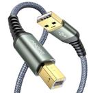 Cabo USB A para B para impressora AINOPE 2 m, nylon trançado, USB 2.0 Cabo USB A para B para impressora AINOPE 2 m, nylon trançado, USB 2.0