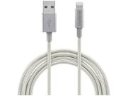 Cabo USB-A para Lightning de 1,5m em Nylon Branco EUAL 15NB Intelbras