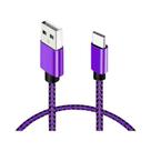 Cabo USB a Para Tipo C De Nylon Trançado De 1M 2M 3M Com Carregamento Rápido E Sincronização Para