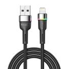 Cabo USB-A x Lightning 2.4A Color LED 2m Essager compatível com iPhone