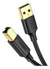 Cabo Usb Ab 2.0 Ugreen Impressora Universal 1.5m Cor Preto