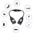 Cabo usb adptador extensor rj45 via cabo de rede
