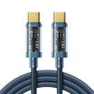 Cabo Usb C 100W Carregamento Ultra Rápido 1,2m Azul Joyroom
