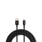 Cabo USB-C 1,5m em Nylon Preto Intelbras EUAC 15NP
