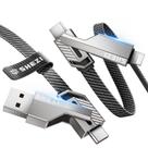 Cabo USB C 4 em 1 Vexipia SHEZI Series 45W 1m cinza