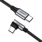 Cabo Usb C Angular 90 Graus Ugreen Carregamento Turbo 60w 1m