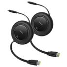 Cabo USB C Baseus 100W, pacote com 2 m, retrátil para iPhone