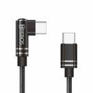 Cabo Usb-C Carregador Turbo Em L 90 Graus 3.0a Tipo C 1M