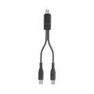Cabo USB C Duplo 1 Em 2 Saídas, Divisor USB a Para Tipo C, Cabo De Carregamento Para iPhone 15 16