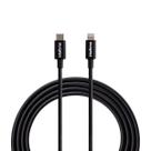 Cabo USB-C Lightning 1,2m em PVC Preto Intelbras EUCL 12PP